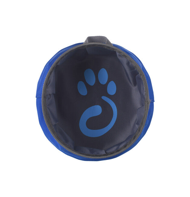 Mountain Paws Miska na vodu pre psov, skladacia S modrá