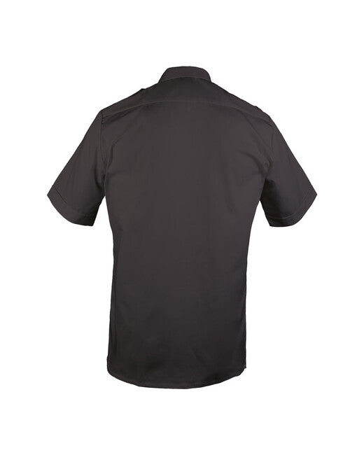 Mil-Tec Service Shirt Short Sleeve, Black