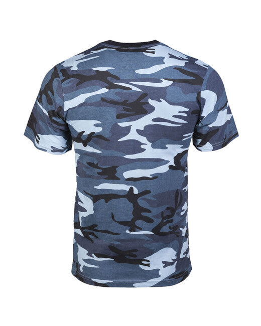 Mil-Tec T-Shirt Short Sleeve, Sky Blue Camo