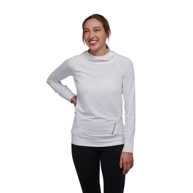 Black Diamond Alpenglow Women's Hoodie, White
