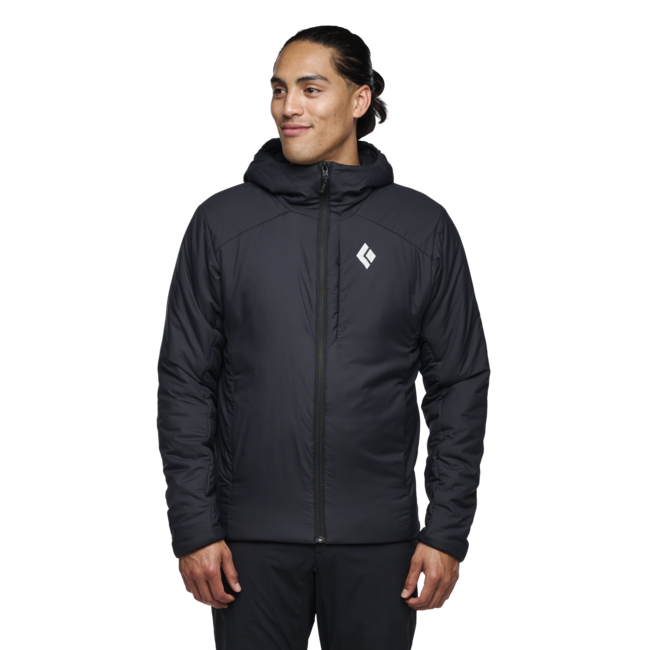Black Diamond First Men's Light Stretch Hoodie, Black