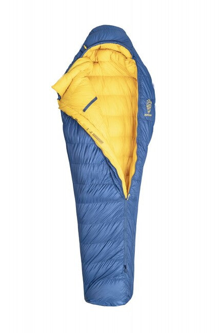 Patizon Year-Round Sleeping Bag G800 M Left, Navy/Gold