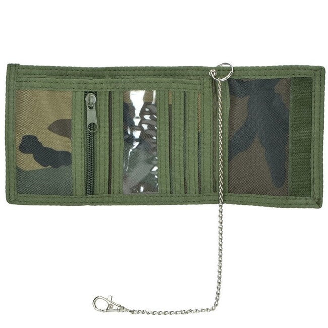 Mil-Tec Wallet with Chain, Woodland