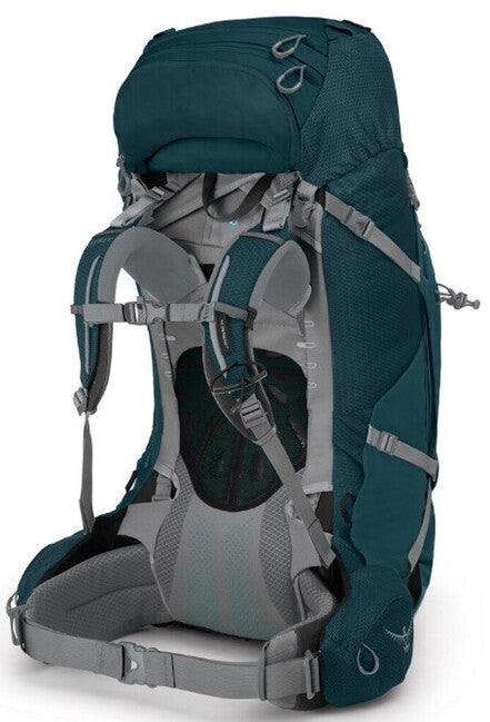 Osprey Ariel Plus 70 Hiking Backpack, Night Jungle Blue