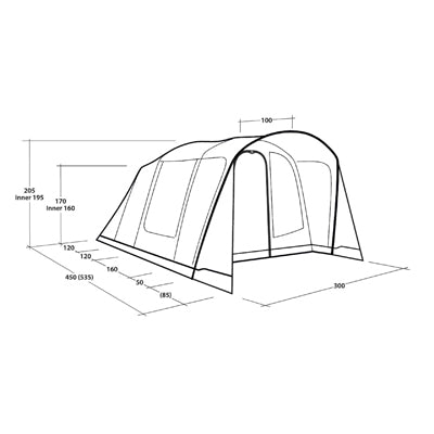 Outwell Sunhill 5 Air Tent, 5-Person