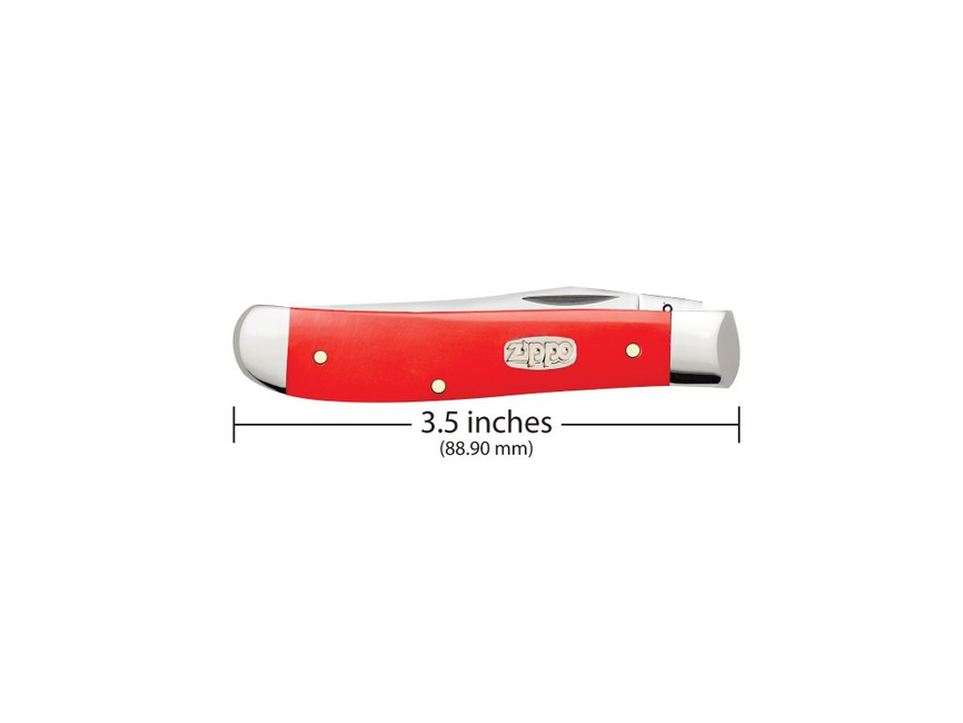 Zippo Mini Trapper Folding Knife, Red