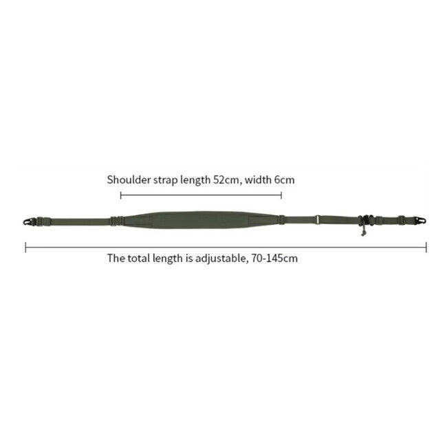 Leguon Pulse-X Two-Point Sling, Black CP
