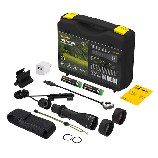 ArmyTek Predator Pro Magnet USB Extended Tactical Set, Warm White