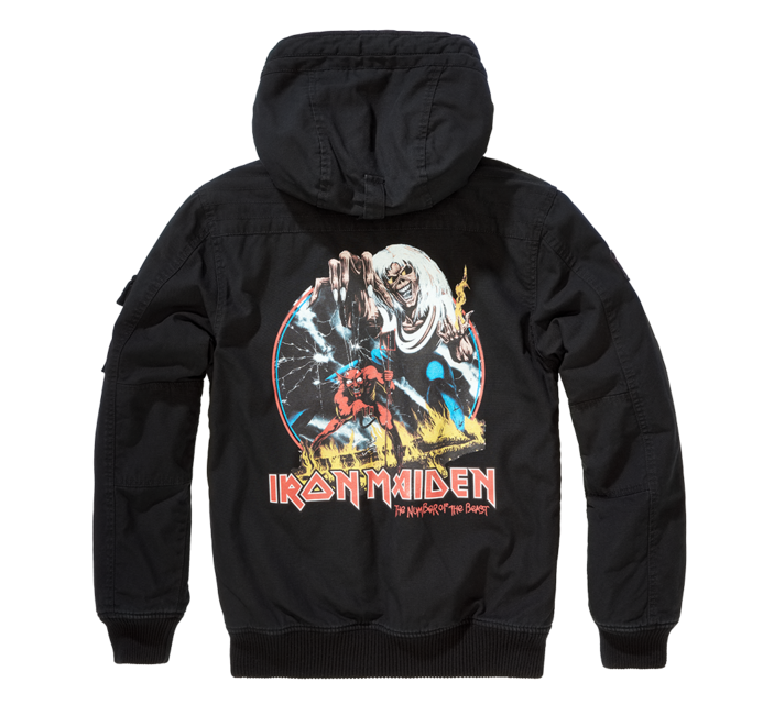 Brandit Iron Maiden Bronx Jacket, Black