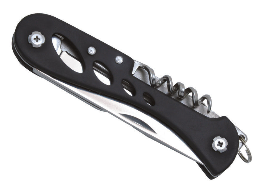 Baladeo ECO161 Barrow Multifunctional Knife, 7 Functions, Black