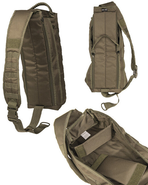 Mil-Tec Tanker Backpack Single Strap, Olive 15L