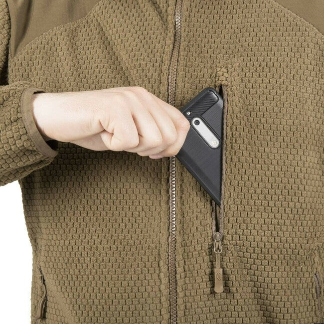 Helikon-Tex Alpha Tactical Fleece Jacket, Coyote
