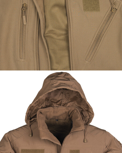 Mil-Tec SCU 14 Softshell Jacket, Dark Coyote