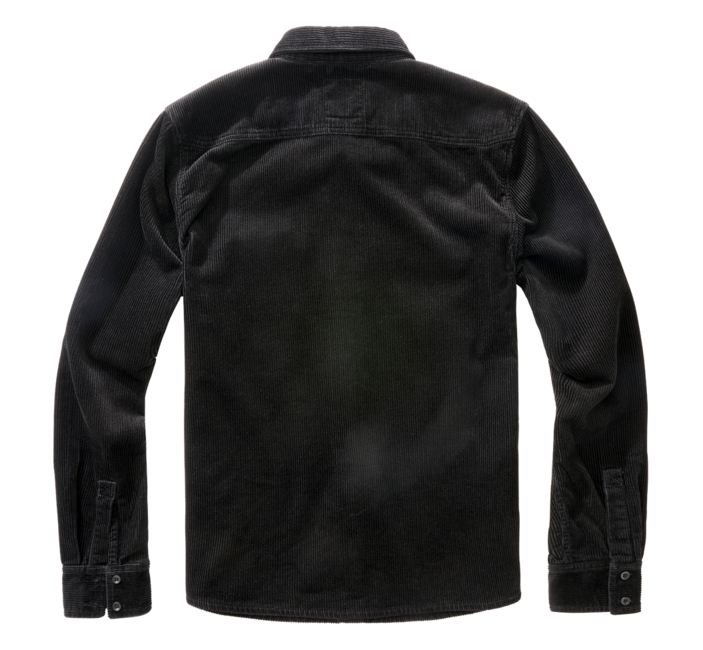 Brandit Corduroy Classic Shirt, Black