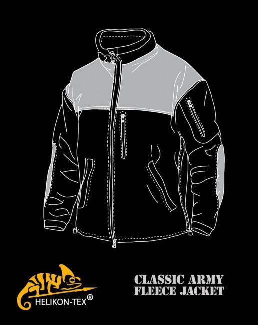 Helikon-Tex Classic Army Fleece Jacket Reinforced, Olive-Black