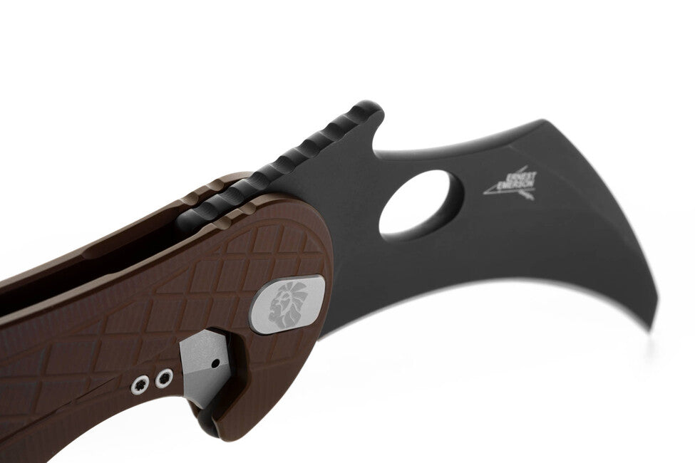 Lionsteel L.E. ONE 1 A EB Karambit Knife, Earth Brown/Chemical Black