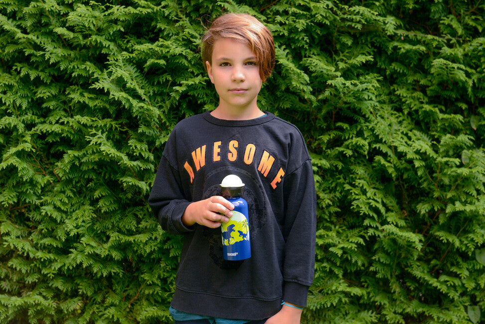 SIGG Kids Aluminum Drinking Bottle 0.4l Glow Moon Dinos
