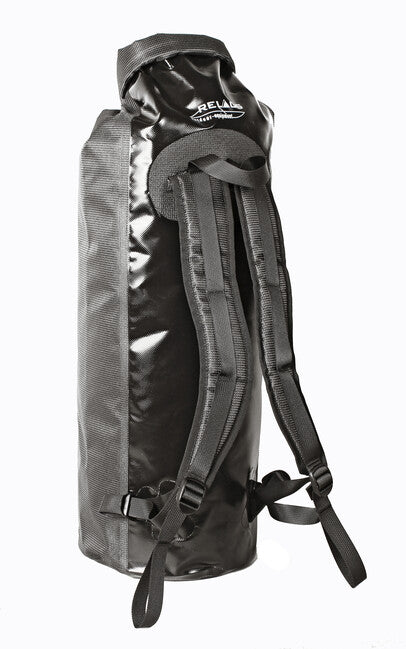 BasicNature Duffel Bag Waterproof Roll-Top Backpack 40L Black