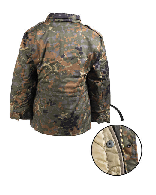 Mil-Tec Children's US M65 Jacket with Flecktarn Liner