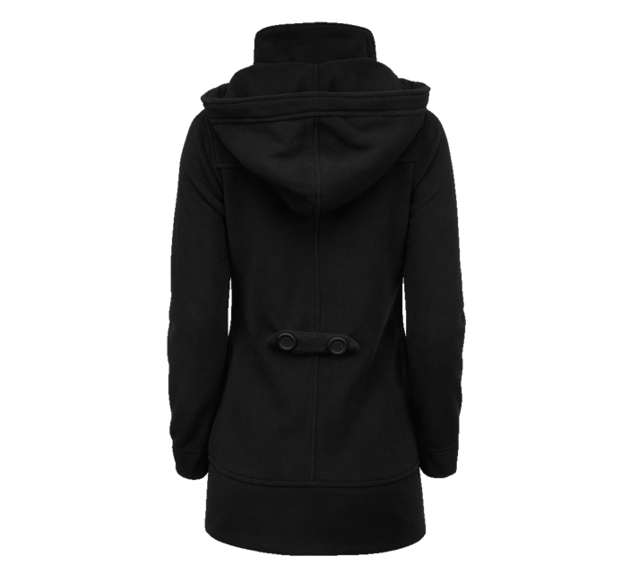 Brandit Women's Square Fleece Jacket, Black