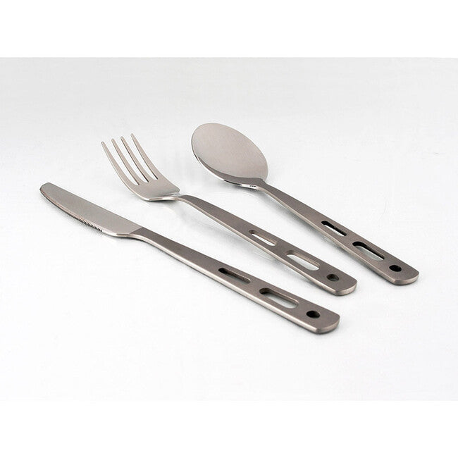 Lifeventure Tourist Cutlery Set Knife Fork Spoon Set - Basic