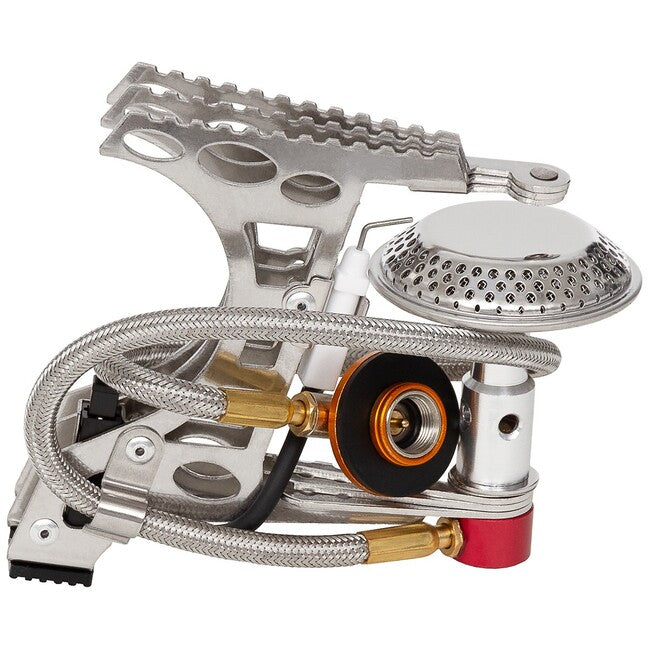 Fox Outdoor Gas Stove with Tube and Piezo Ignition, Foldable