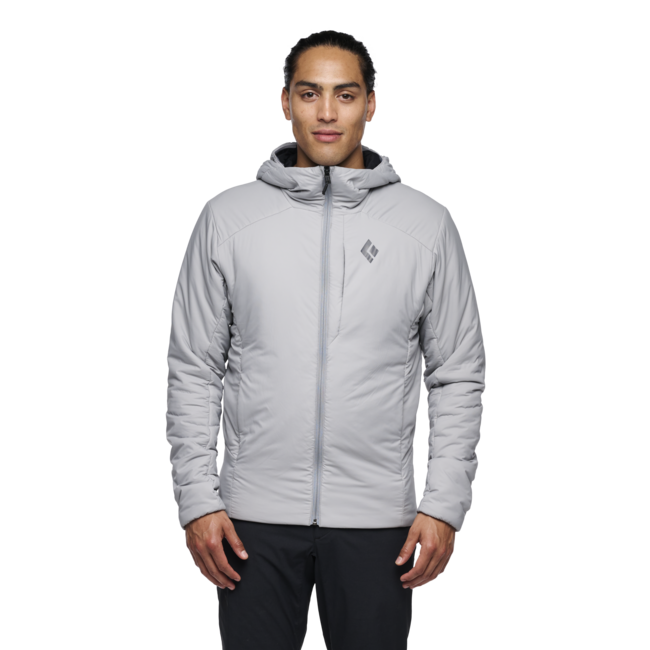 Black Diamond First Men's Light Stretch Hoodie, Pewter