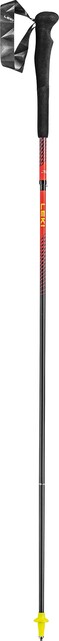 LEKI Neotrail FX.One Superlite Trail Running Poles, Bright Red-Neon Yellow-Natural Carbon