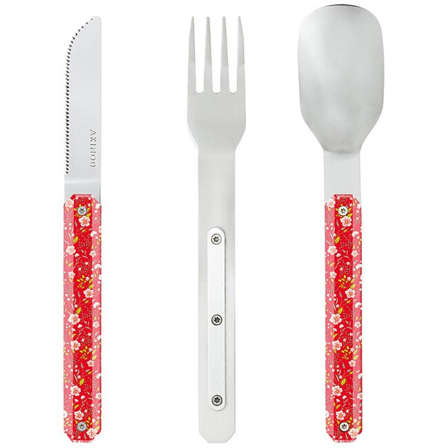 Akinod A01M00020 Cutlery Set 12 34, Red