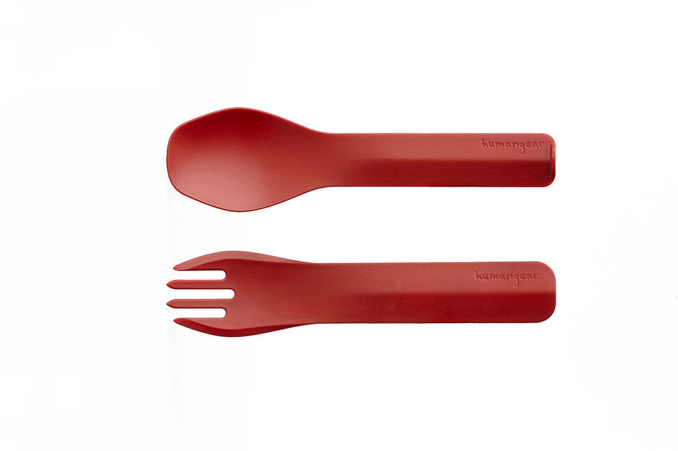 Humangear GoBites DUO Utensils, Red