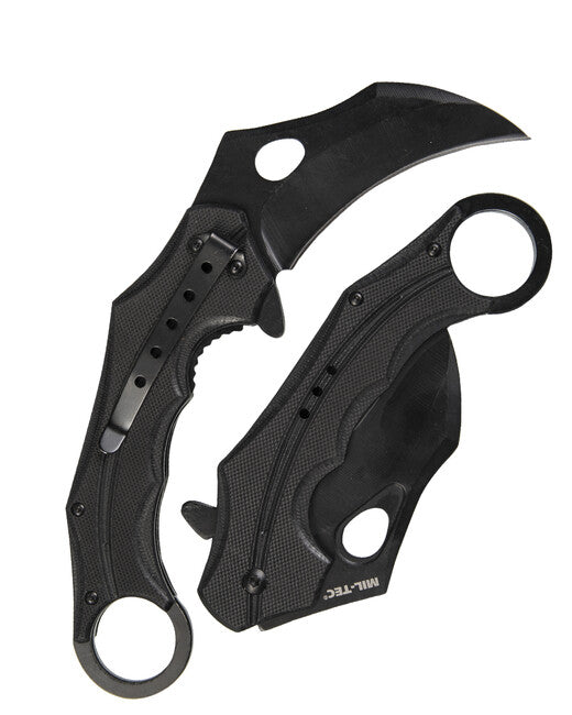 Mil-Tec Folding Knife G10 Karambit, Black
