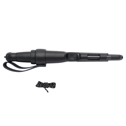 Morakniv Garberg BlackBlade Outdoor Knife with Survival Kit, Black