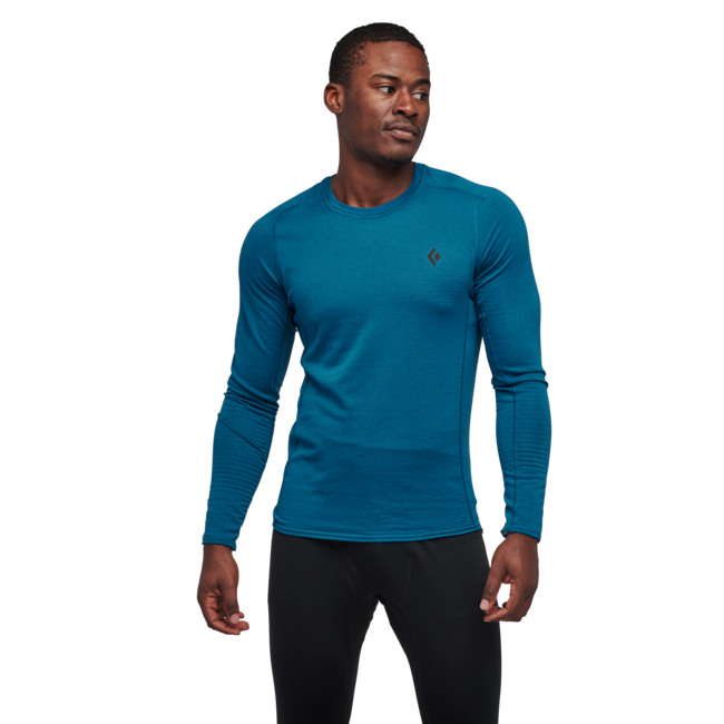 Black Diamond Coefficient Lt Crew Men's Long Sleeve Shirt, Kingfisher