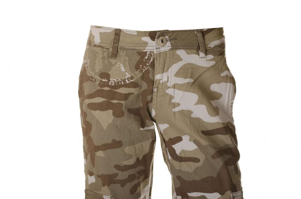 O&T Women's Trousers Olivia, Camouflage Light Brown