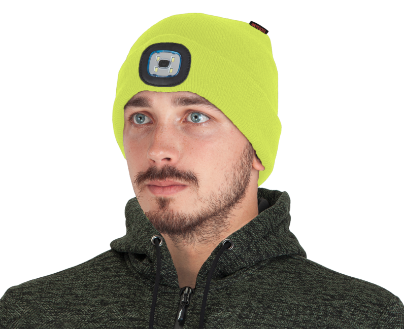 BENNON LUMOS USB LED Beanie, Yellow