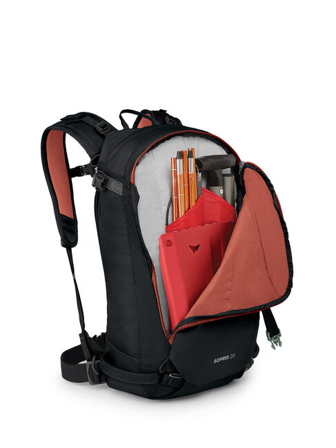 Osprey Sopris 20 Ski Mountaineering Backpack, Black