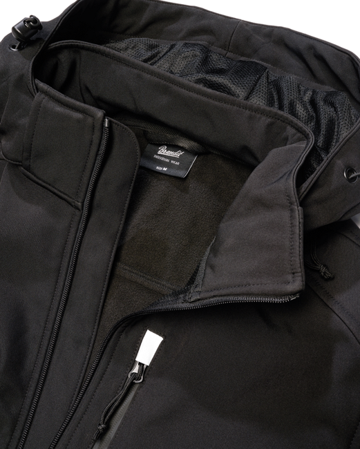 Brandit Hurricane Softshell Jacket, Black
