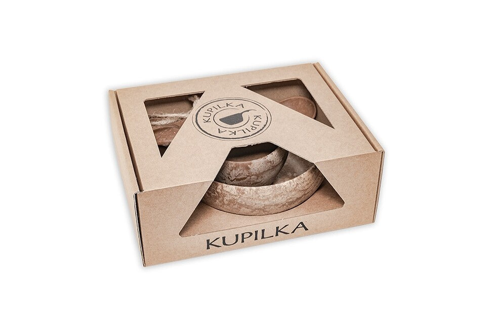 KUPILKA Junior Unbreakable Dinnerware Set, Brown