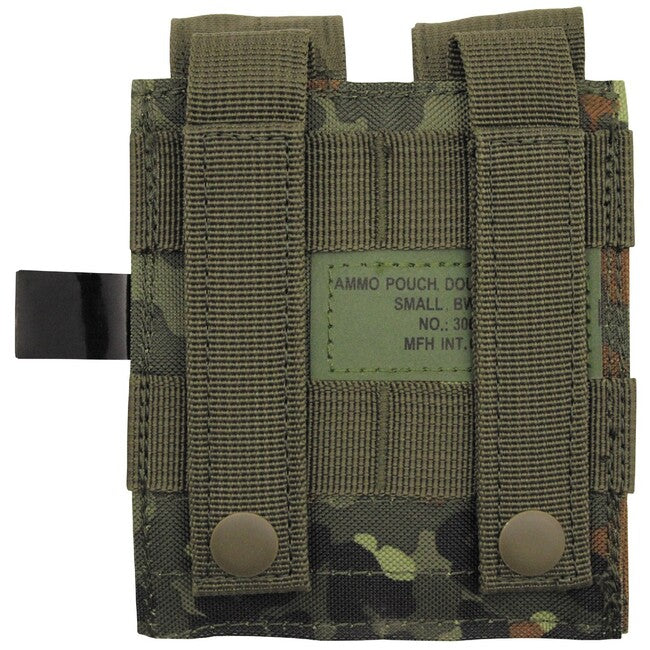 MFH Double MOLLE Pouch, BW Camo