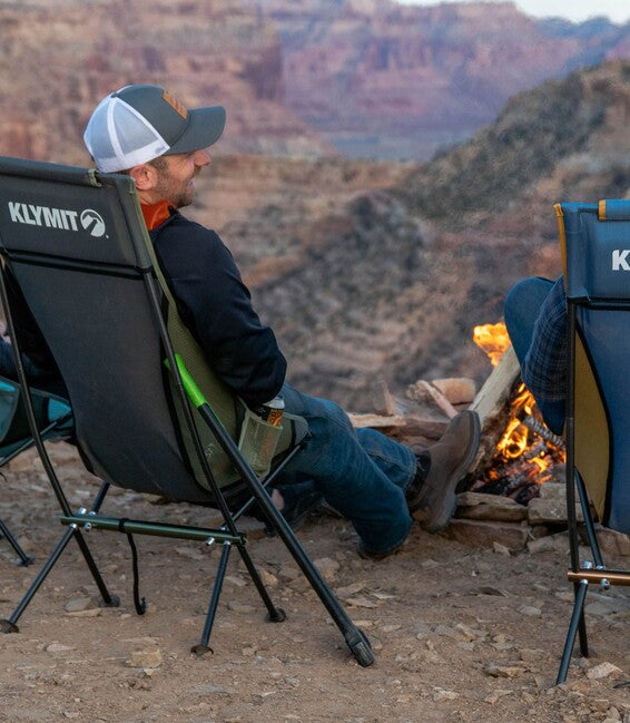 Klymit Ridgeline Short Camping Chair, Blue