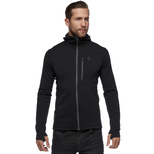 Black Diamond Coefficient Women's Men's Hoodie, Black