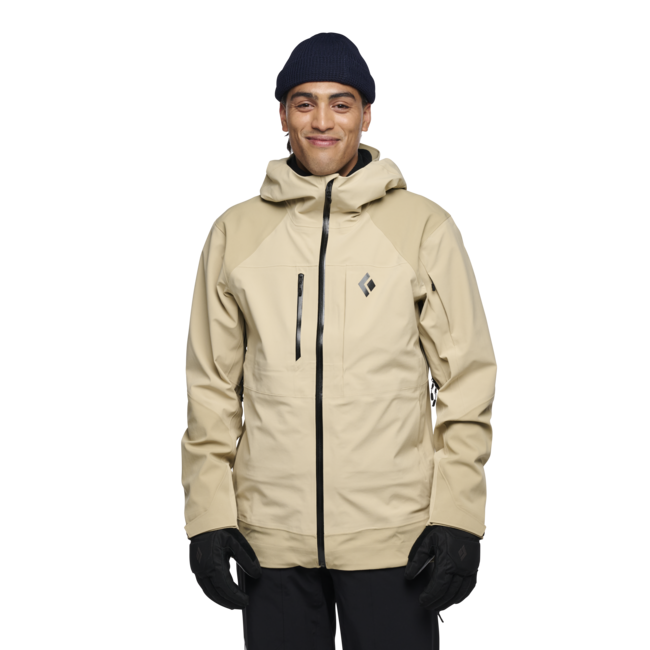Black Diamond Women's Recon Stretch Pro Men's Shell Ski Jacket, Khaki
