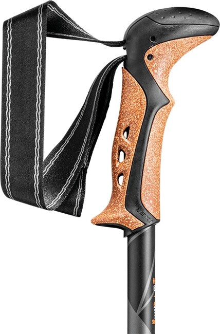 LEKI Khumbu AS Trekking Poles, Dark Anthracite-Orange-Black, 110-145 cm