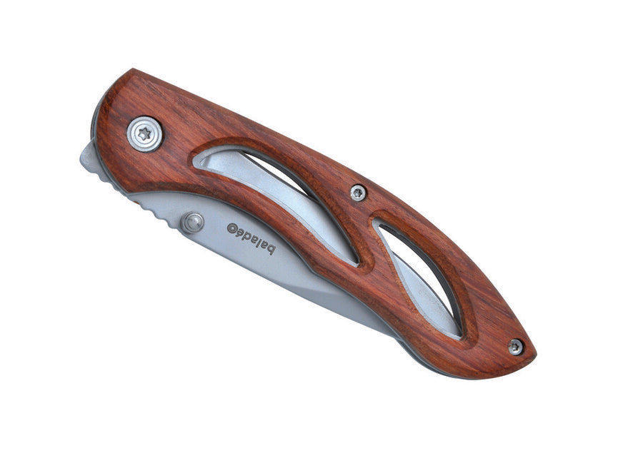 Baladeo ECO160 Maringa Pocket Knife, 8.5cm Blade, 420 Steel, Wood Handle