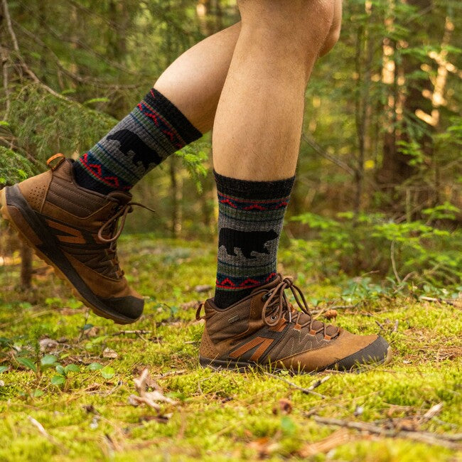 Darn Tough VanGrizzle Boot Socks, Charcoal, Midweight Cushioned