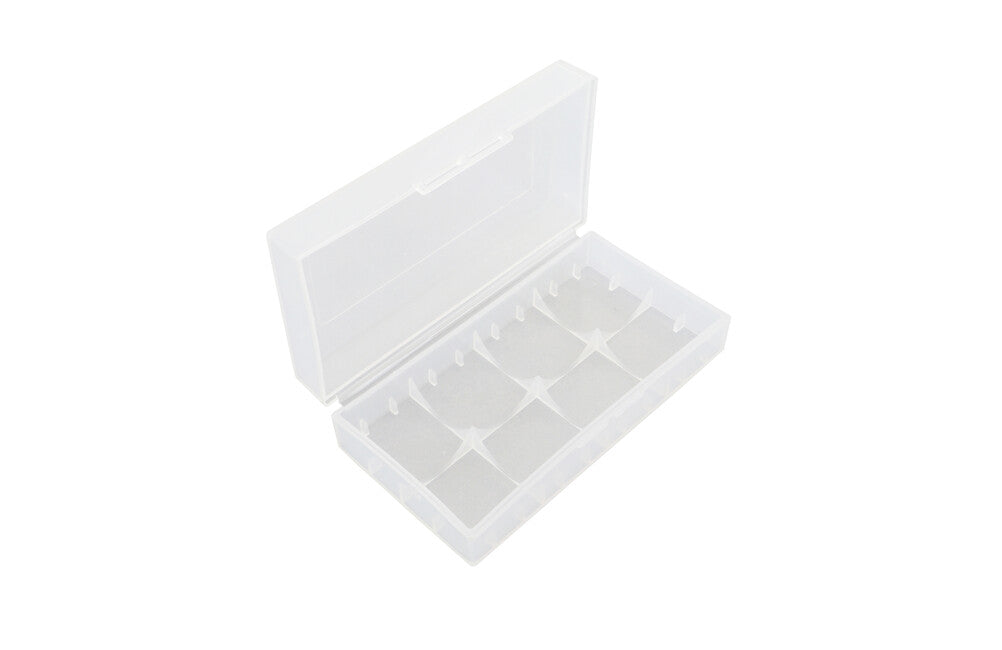 BasicNature Battery Box for 2 x 18650 Batteries, Clear