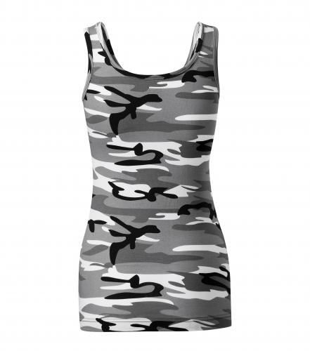 Malfini Women's Tank Top Camouflage 180g/m2, Grey