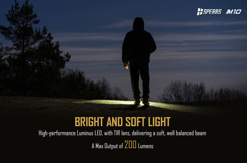 Speras M10 Small EDC Flashlight 200LM