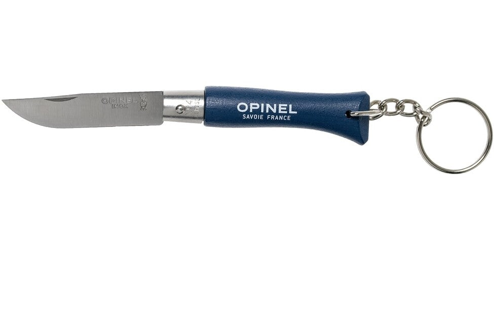 Opinel VRI N°04 Folding Keychain Knife, Navy Blue