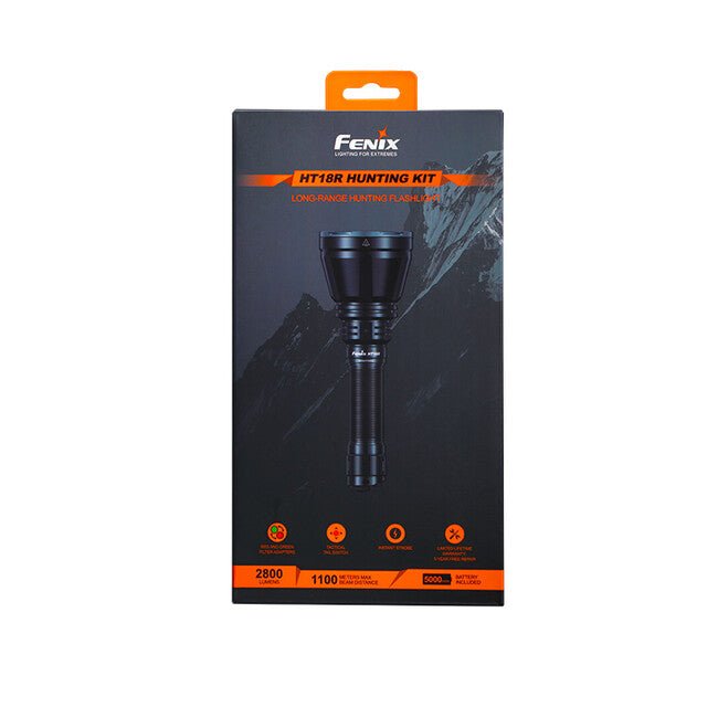 Fenix HT18R Hunting Light Kit with AER-05 Cable Switch and ALG-18 Weapon Mount